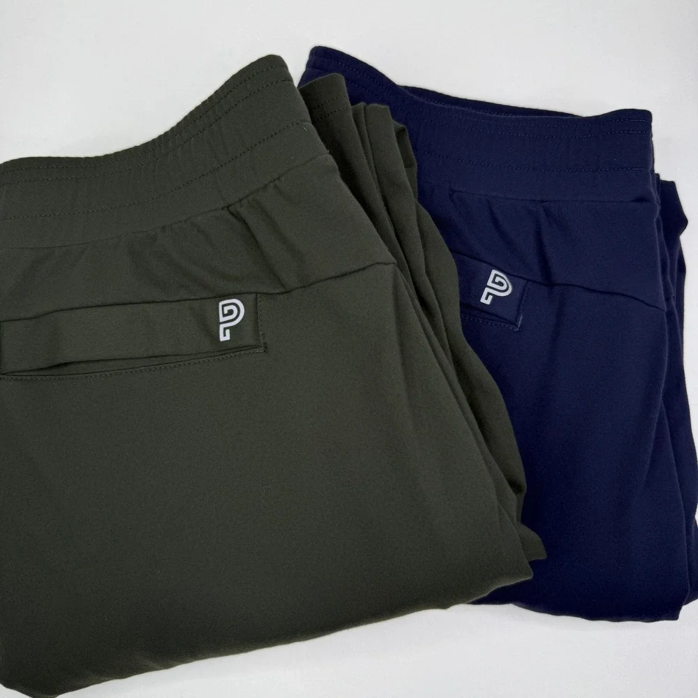 Public Rec Men 34x30 All Day Every Day Pants Navy Blue Olive Green Zipper Pocket